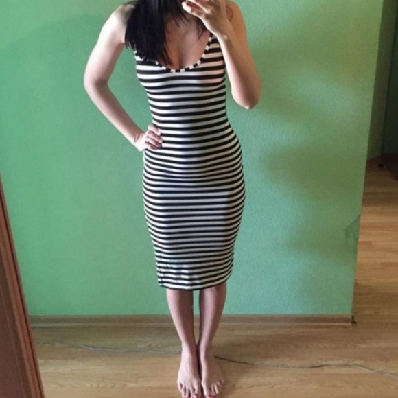 Midi Tank Stripped Dress - Picture 4 of 4